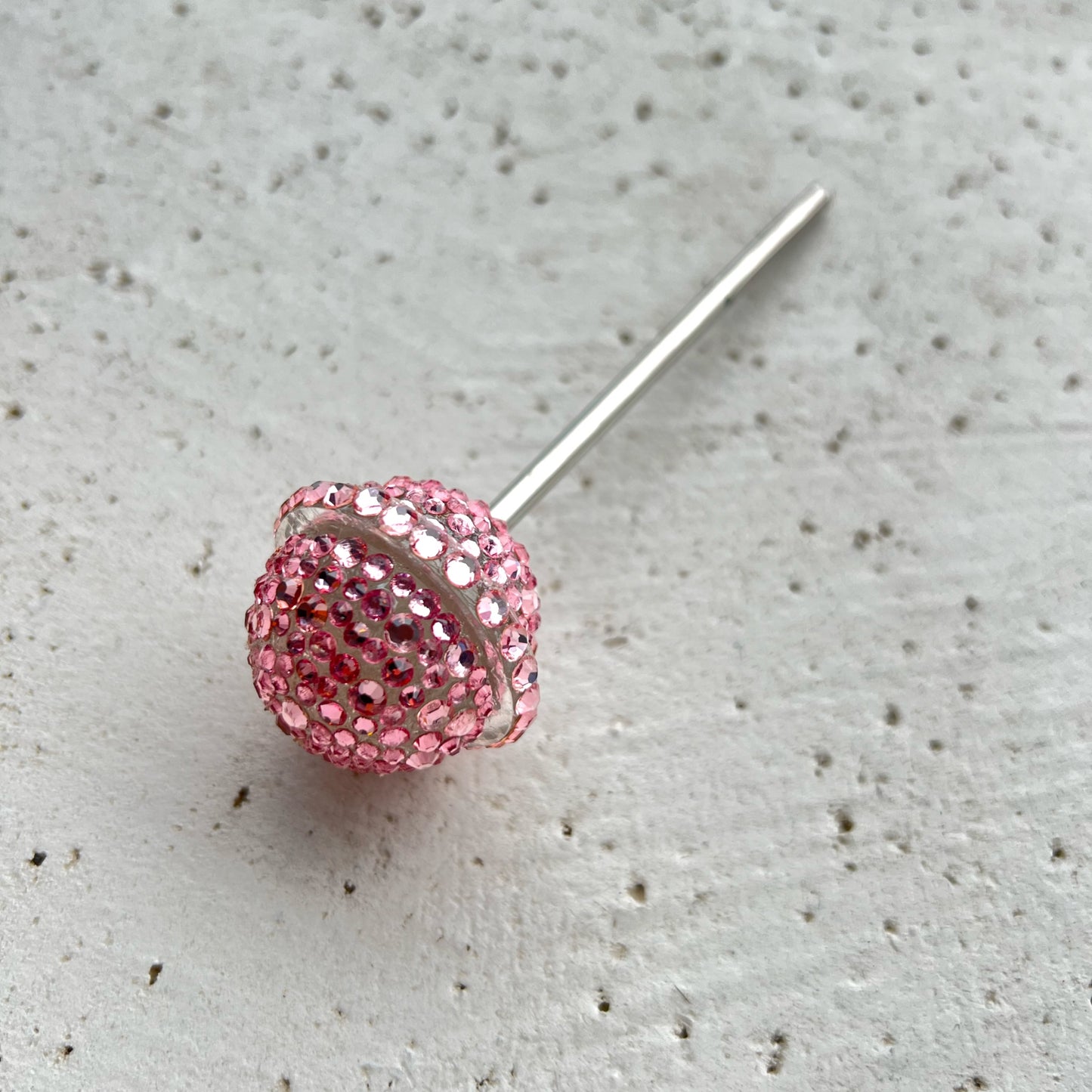 Rose Rhinestone Lollipop